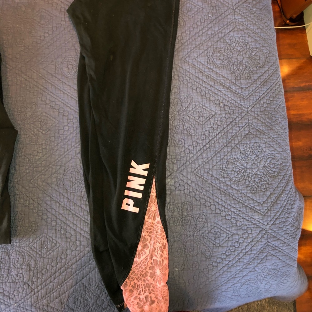 Victoria secret leggings w/ lace bottom
